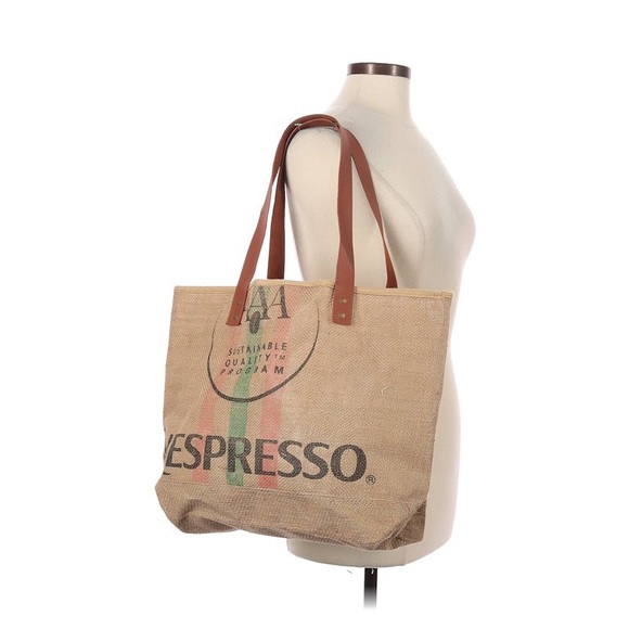 Nespresso Bags Nespresso Limited Edition Leather And Jute Tote